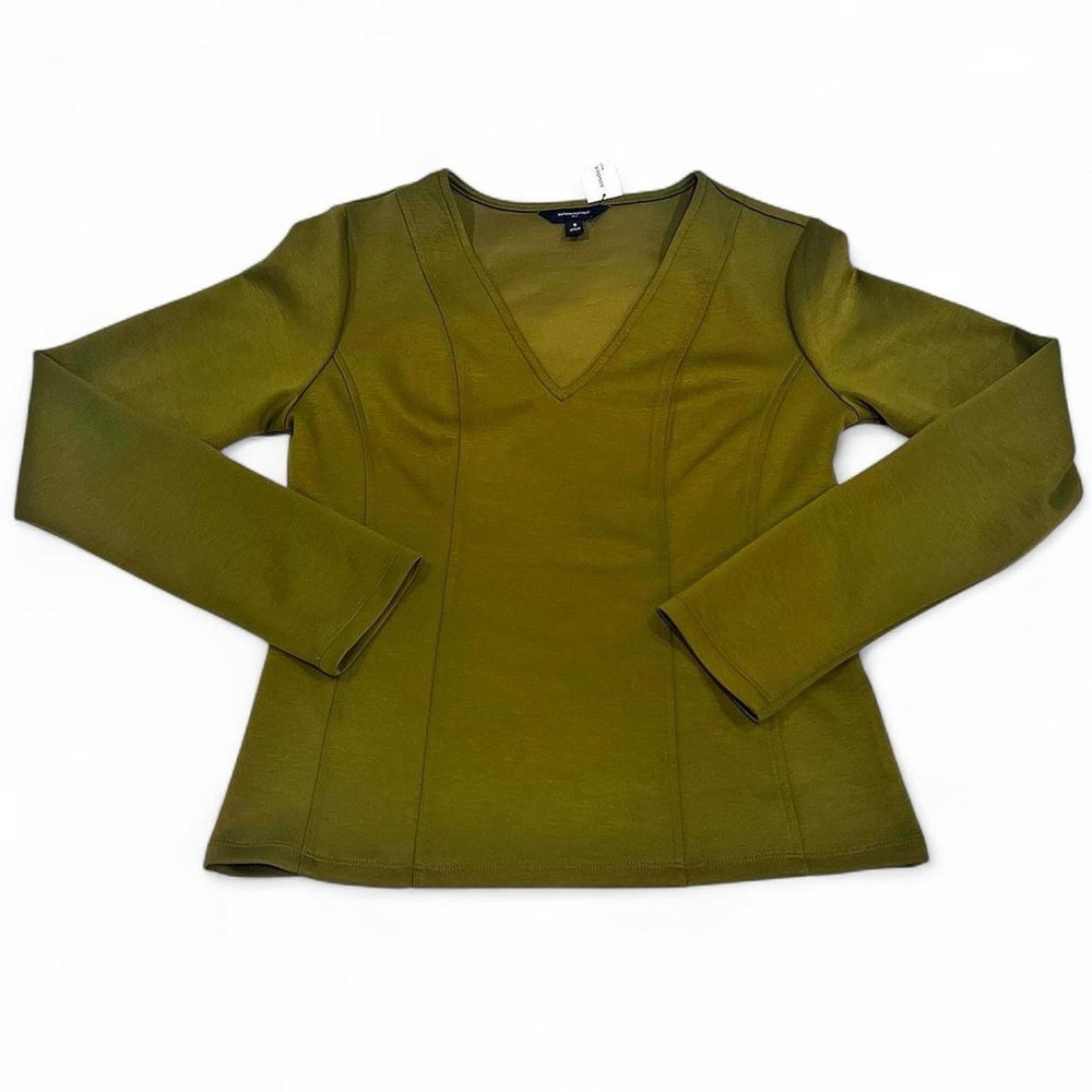 Banana Republic Olive Long Sleeve Blouse